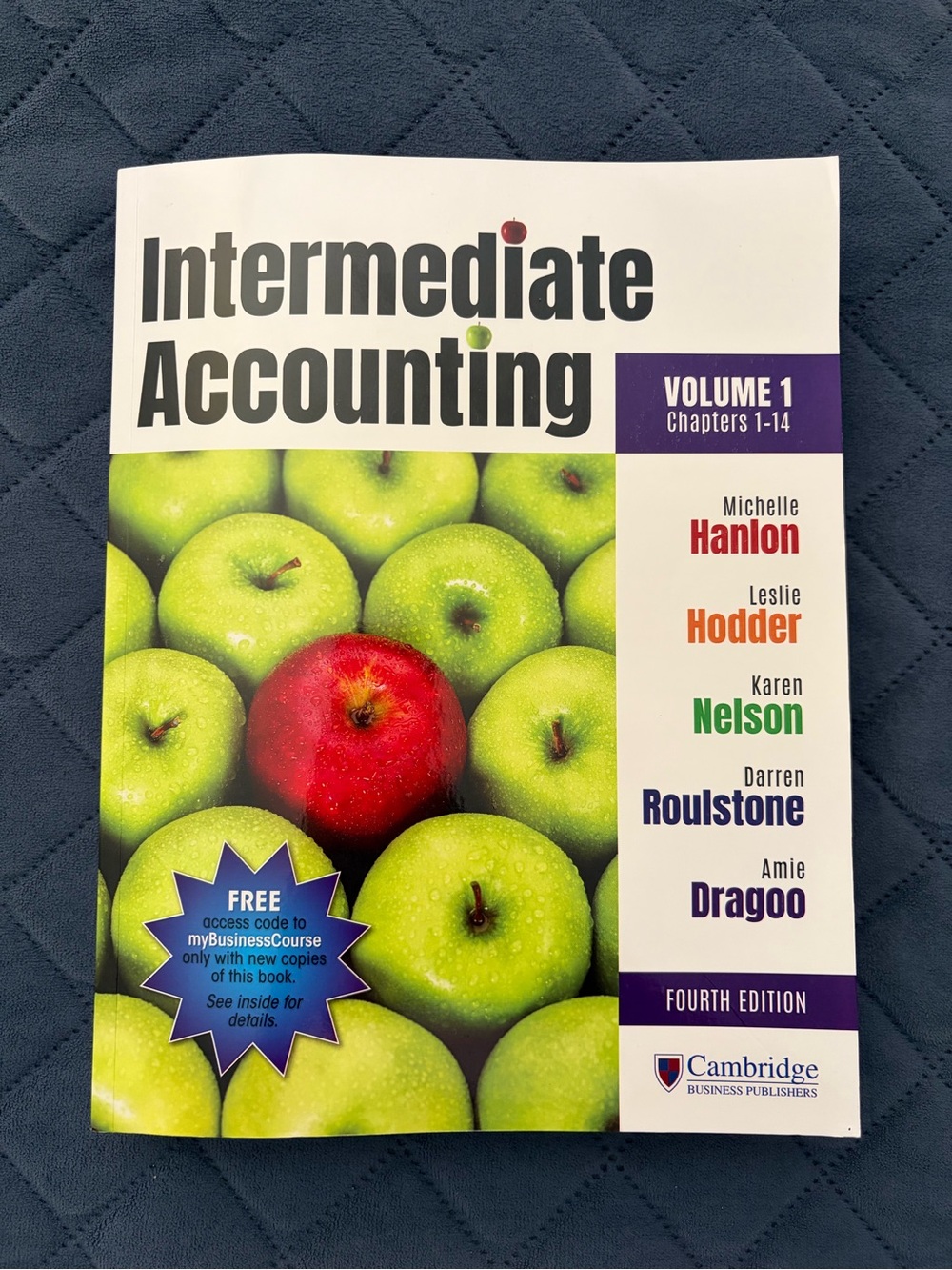 Cambridge Intermediate Accounting Volume 1 Textbook